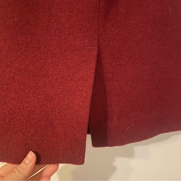 J. Crew Mercantile Burgundy red wool blend pencil skirt size 6 - Picture 6 of 6